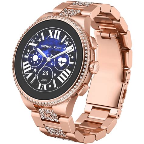 michael kors gen 6 smartwatch rose gold|michael kors bradshaw smartwatch gold.